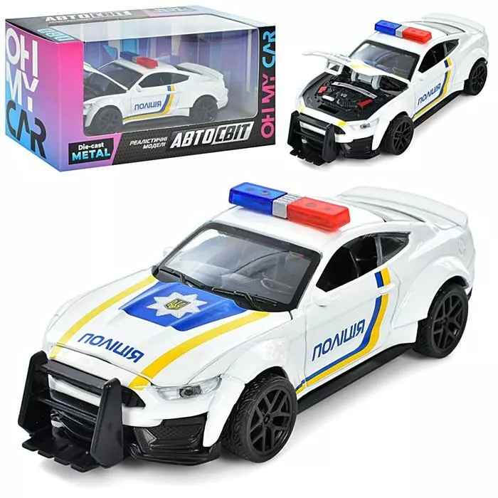 Машина метал. Ford Mustang Police AS-2958 оптом